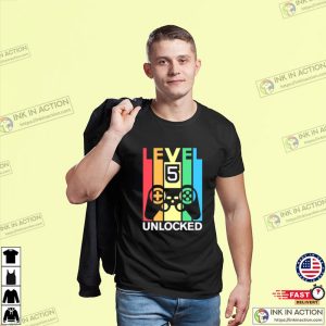 Video Game Level Up Birthday Shirt