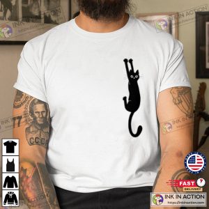 Black Cat Holding On Essential T Shirt 4