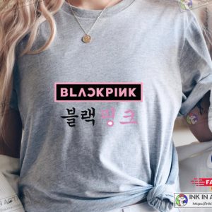 Black Pink Shirt For Fan Blackpink In Your Area Shirt Black Pink Kpop Shirt Blackpink Logo Shirt 2
