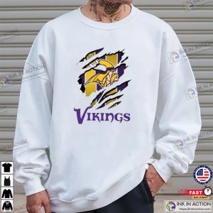 Blood Inside Minnesota Vikings Football Vintage Shirt 1
