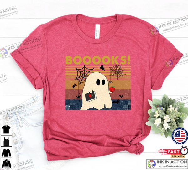 Booooks Tee, Halloween Shirt, Between The Pages T-Shirt