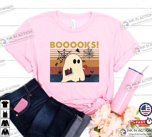 Booooks Tee, Halloween Shirt, Between The Pages T-Shirt