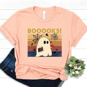 Booooks Tee Halloween Shirt Between The Pages TShirt 3