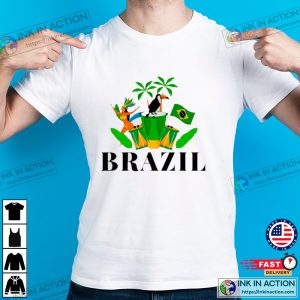 Brazilian Flag Brazil Travel Football Essential T Shirt 4