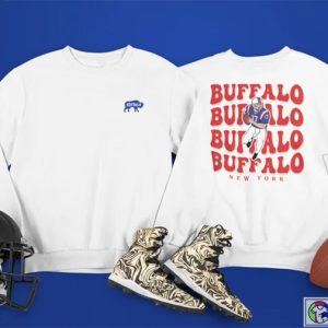 Buffalo Football Vintage Style Buffalo Football Sweatshirt