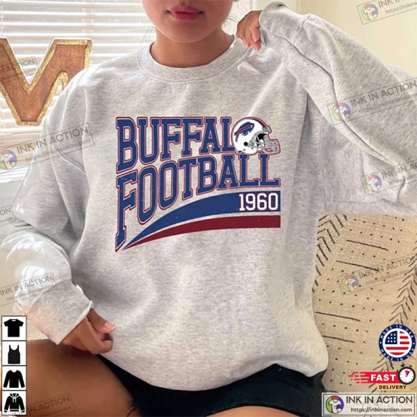 Buffalo Football 1960 NFL Football Crewneck Sweatshirt