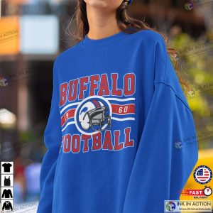 Buffalo Football Vintage Crewneck Buffalo Bill 1960 Sweatshirt Buffalo New York Fan Gift0