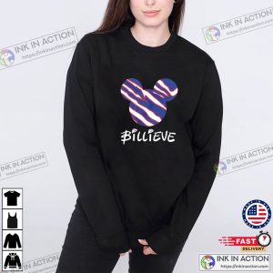 Billieve Buffalo Bills Mickey Mouse Graphic T-shirt