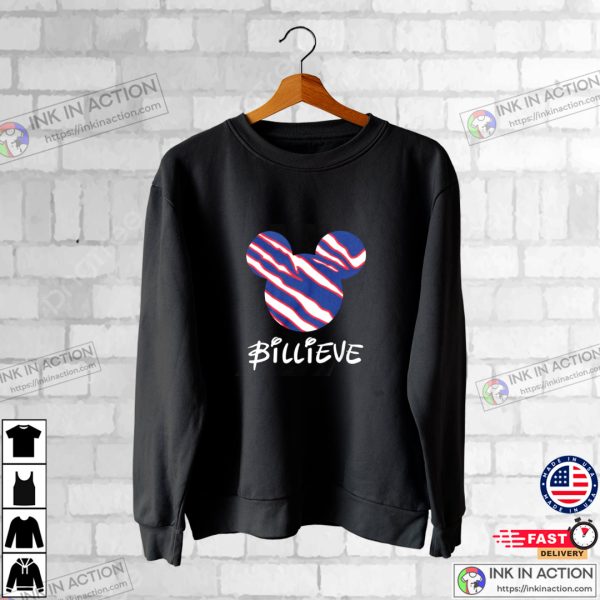 Billieve Buffalo Bills Mickey Mouse Graphic T-shirt