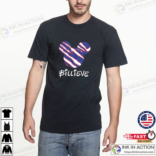 Billieve Buffalo Bills Mickey Mouse Graphic T-shirt