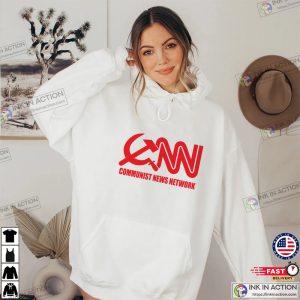 CNN Communist News Network Funny Tabloid Fake Corporate Media Trump Fraud Funny Political Shirt