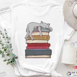 Cat Book, Book Shirt, Bookworm Cat Lover Gift