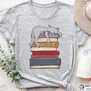 Cat Book Sweatshirt Book Shirt Bookworm Sweatshirt Cat Lover Gift 2