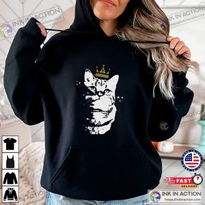 Cat With Crown Graphic T shirt Gift for Cat Lover Shirt 4