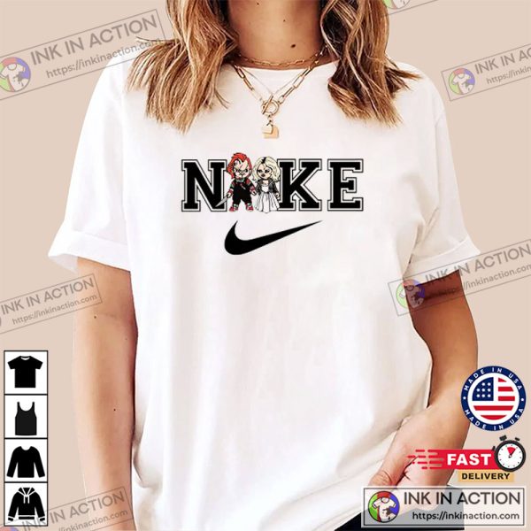 Character Nike Swoosh Logo, Tiffany Chucky Horror, Valentine Day T-Shirts