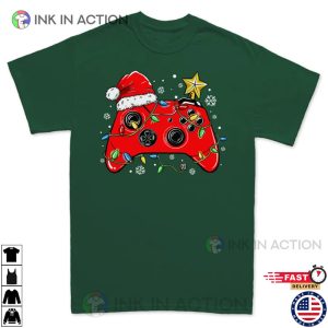 Christmas Game Controller Gamer T-shirt