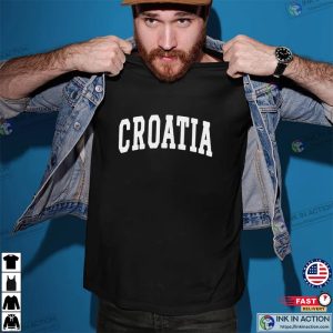 Croatia Collegiate Crewneck Sweater Croatia FIFA World Cup Qatar 2022 Basic T-Shirt