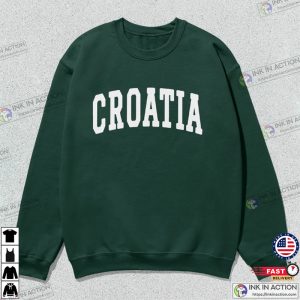 Croatia Collegiate Crewneck Sweater Croatia FIFA World Cup Qatar 2022 Basic T Shirt 4