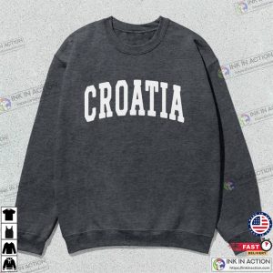 Croatia Collegiate Crewneck Sweater Croatia FIFA World Cup Qatar 2022 Basic T Shirt 5