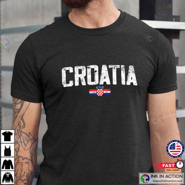 Croatia T-shirt Hrvatska Unisex Shirt Croatian Flag Basic Tee