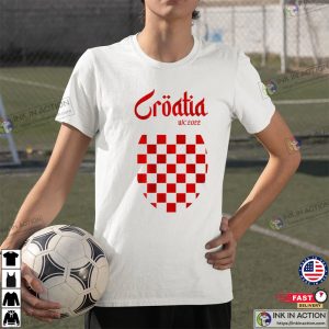 Croatia World Cup Soccer T-shirt Croatia Football Team Qatar 2022 Shirt