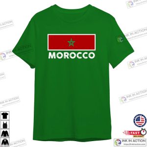 Custom Name Number Morocco Flag Shirt Morocco Team World Cup 2022 Letter Tee 3