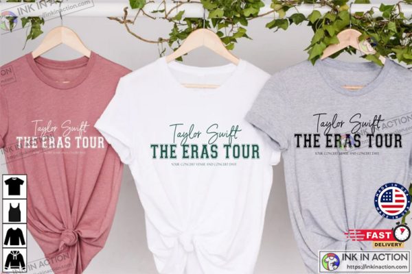 Customizable The Eras Tour Swiftie Tour Unisex Design T-Shirt