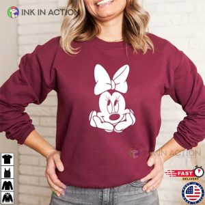 Cute Minnie Face Sweatshirt Vintage Mickey Sweater Funny Mickey Head Sweatshirt 2