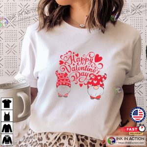 Cute hearts happy Valentines Day T shirt 1