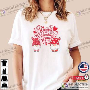 Cute hearts happy Valentines Day T shirt 2