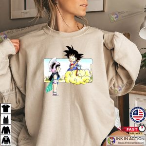 DBZ Goku Kid and Bulma Driving Car Shirt Son Goku DBZ Sweatshirt 2