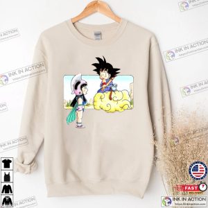 DBZ Goku Kid and Bulma Driving Car Shirt Son Goku DBZ Sweatshirt 3