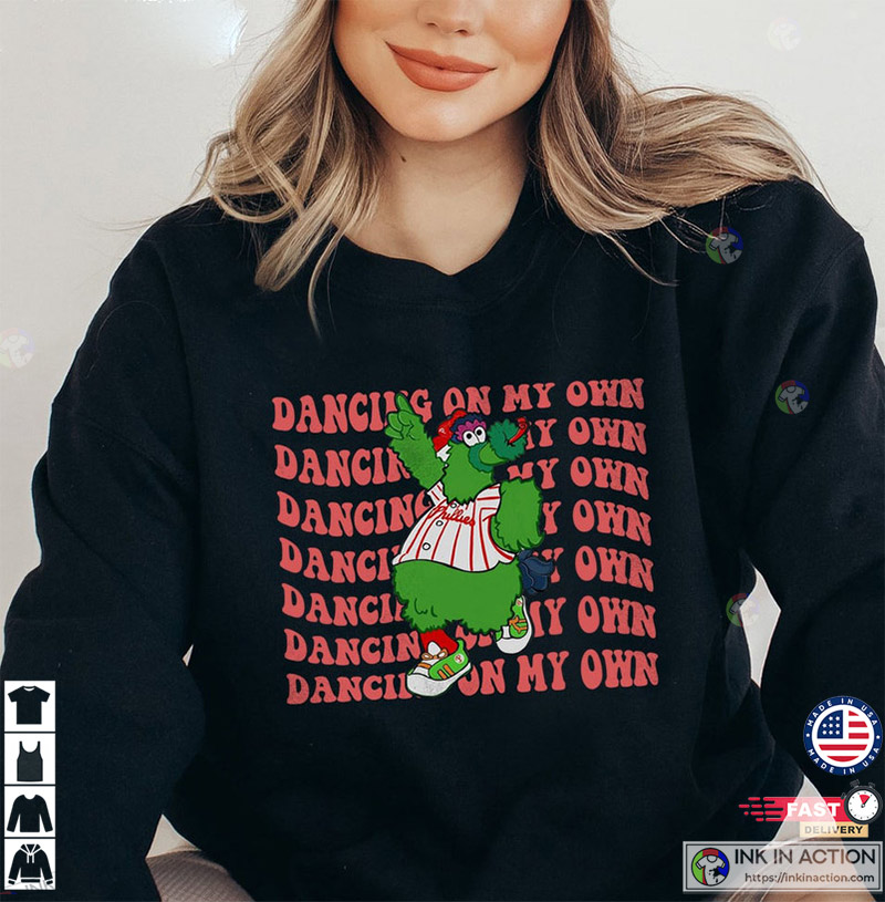 Phillies Dancing On My Own Sweatshirt, Vintage Phillies Shirt, Gifts for  Phillies Fans - Happy Place for Music Lovers