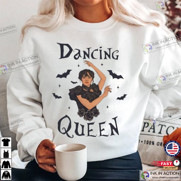 Dancing Queen Wednesday Addams Jenna Ortega Nevermore Academy Shirt