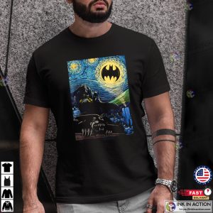 Dc 27 Starry Night Batman Unisex T shirt 2 1