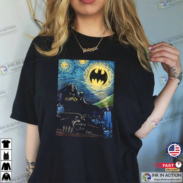 DC 27 Starry Night Batman Unisex T-shirt