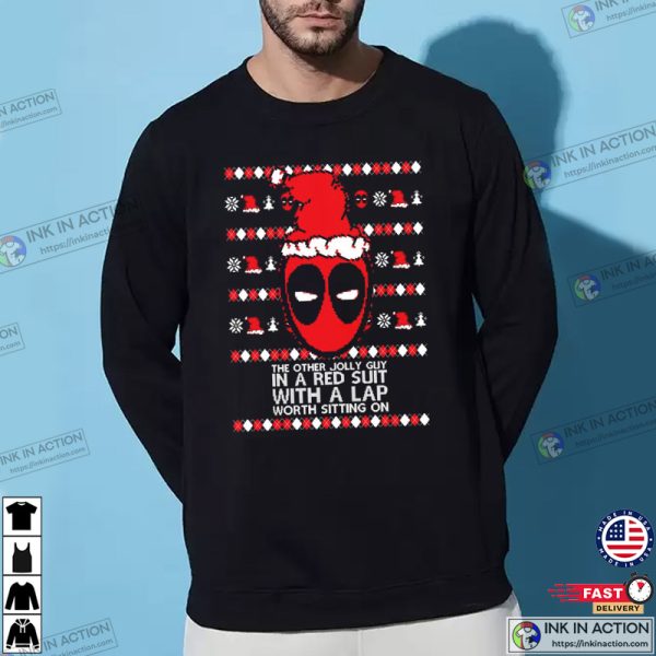 Dead Guy With A Lap Worth Sitting On Pool Ugly Christmas Sweater