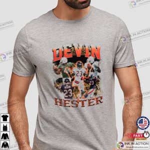 Devin Hester T Shirt NFL Player Classic Vintage Bootleg Shirt Miami Hurricanes Chicago Bears Kick Return Wide Receiver 23 College Football 1