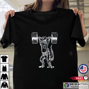 Dinosaur Weight Lifting Dumbbells Men T-shirt Boyfriend Gift Fitness Tee  Gym Shirt Dumbbell Gift Workout T-shirt Christmas Gifts SEEMBO 