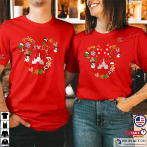 Disney Mickey Mouse Head Doodle Christmas Shirt Wonderland Family Holiday Xmas T Shirt 3