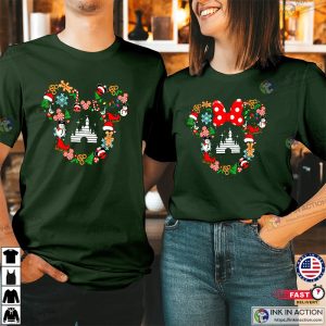 Disney Mickey Mouse Head Doodle Christmas Shirt Wonderland Family Holiday Xmas T Shirt 4