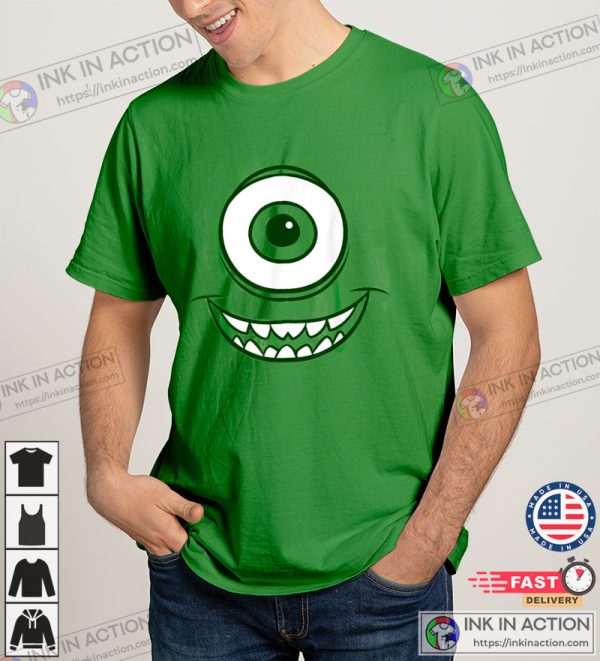 Disney Monster Inc Characters Shirt, Mike Wazowski Portrait Unisex T-shirt