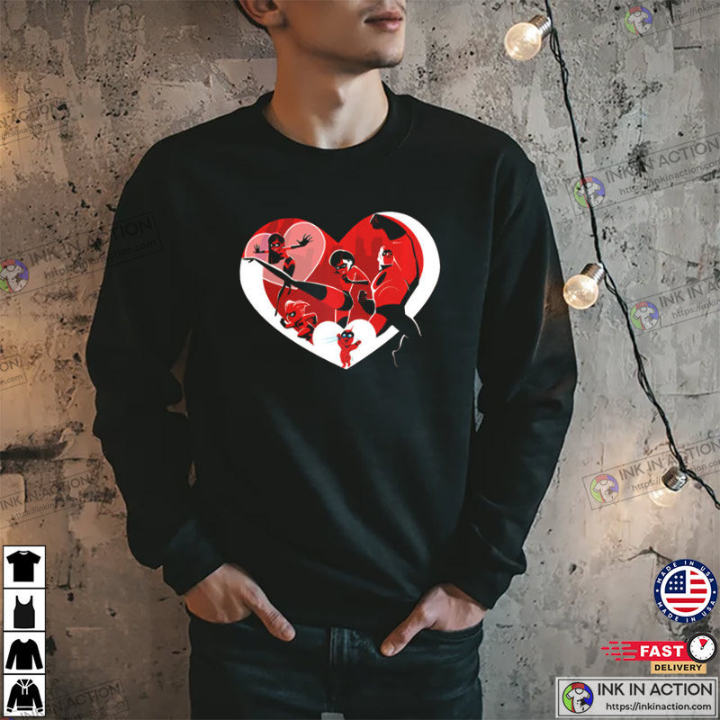 Disney and Pixar's The Incredibles Family, Valentine's Day Sweatshirt