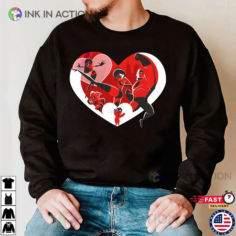 Disney and Pixar's The Incredibles Family, Valentine's Day Sweatshirt