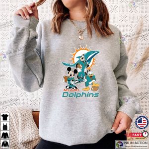 Disney x Miami Dolphins Sweatshirt Miami Football Shirt Disney Football Shirt Miami Football Fans 2