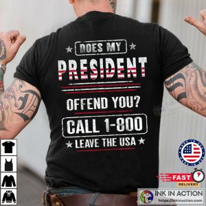 Does My President Offend You 2024 Elections USA Flag MAGA Shirt trump tee shirts 2
