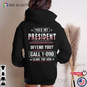 Does My President Offend You 2024 Elections USA Flag MAGA Shirt trump tee shirts 4
