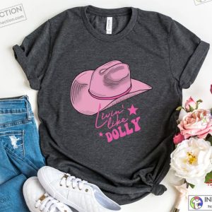 Dolly Parton Shirt Living Like Dolly Sweatshirt Autumn Cowgirl Tee 4