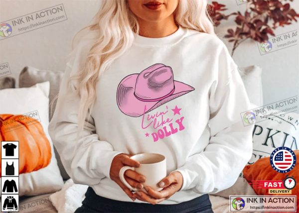 Dolly Parton Living Like Dolly Autumn Cowgirl Tee