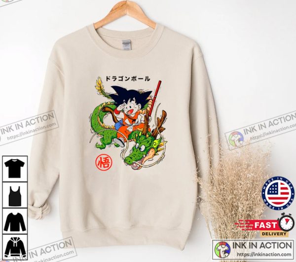 Dragon Ball Z Goku Kid x Shenron Anime Shirt